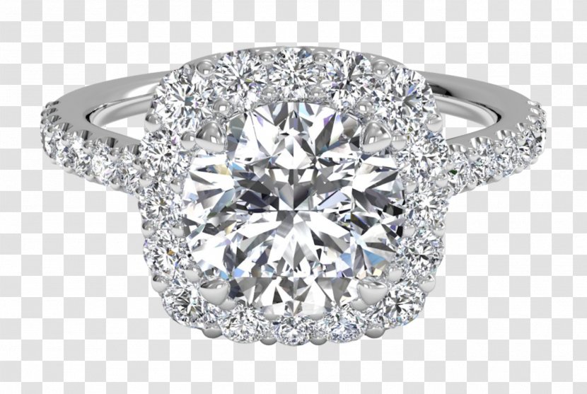 Gemological Institute Of America Engagement Ring Diamond Cut - Jewellery - Round Light Emitting Transparent PNG