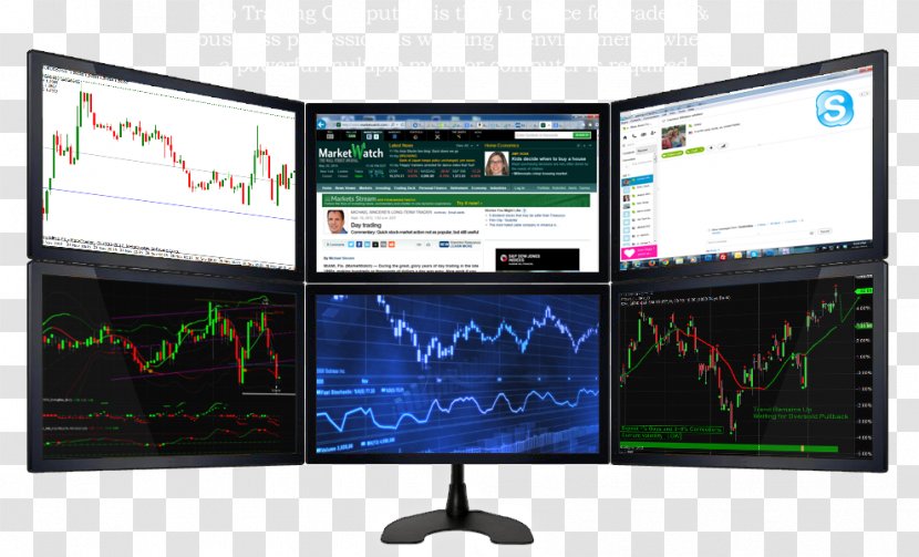 LED-backlit LCD Computer Monitors Multi-monitor Desktop Computers Television Transparent PNG