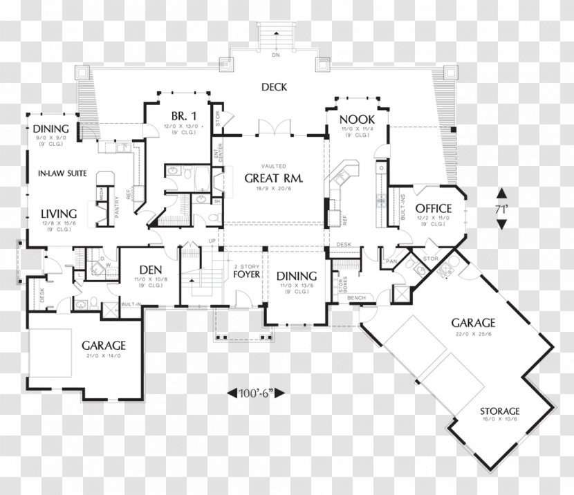 House Plan Apartment Floor - Family Transparent PNG