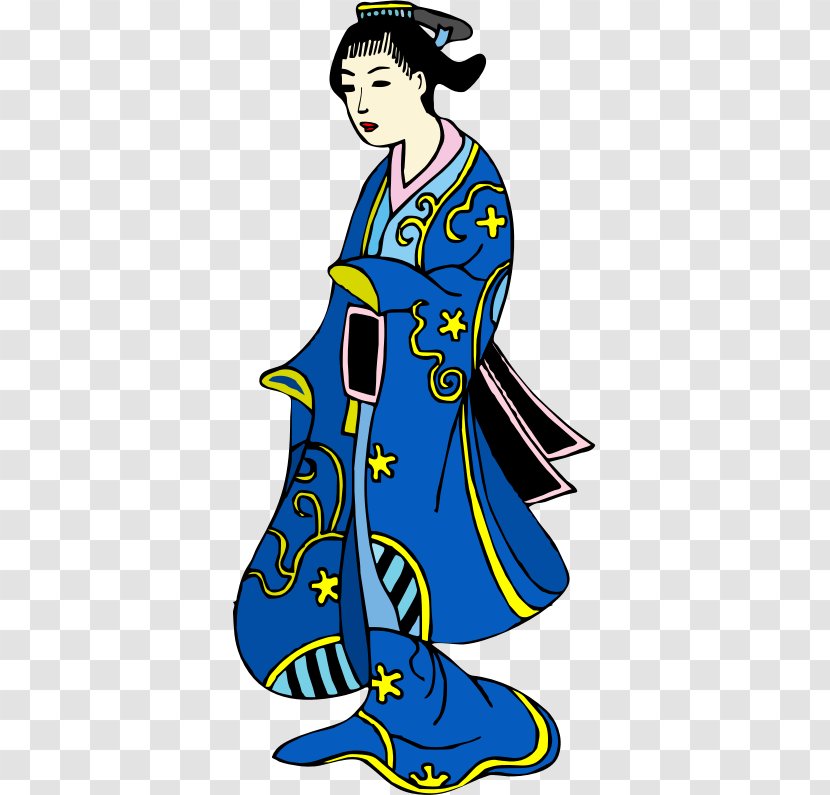 Japan Woman Clip Art - Old Japanese - Chinese Lady Transparent PNG