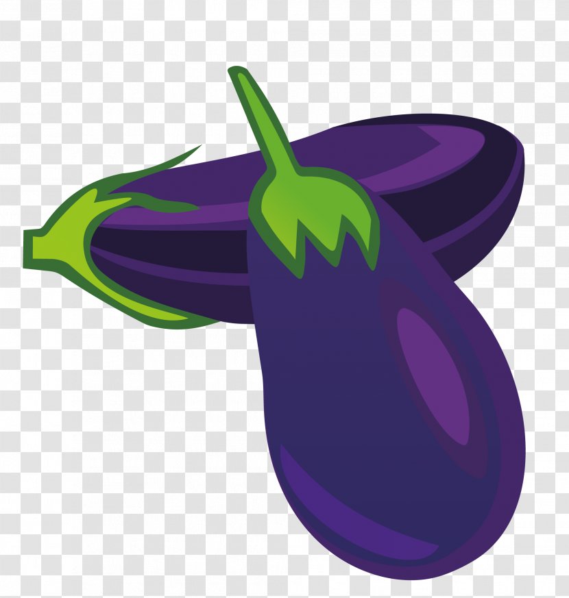 Euclidean Vector Fruit Eggplant Clip Art - Painted Transparent PNG