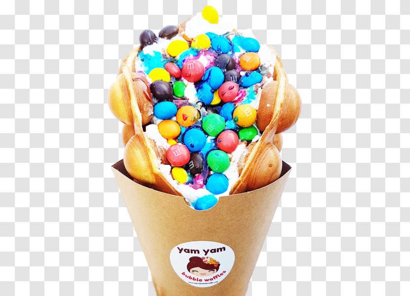 Sundae Ice Cream Cones Egg Waffle Transparent PNG