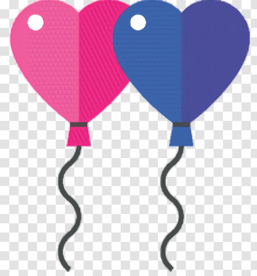 Balloon Heart - Party Supply Magenta Transparent PNG
