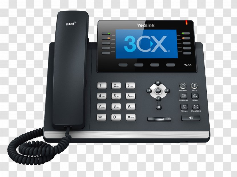 Yealink SIP-T46G Session Initiation Protocol VoIP Phone Telephone SIP-T42G - Voice Over Ip Transparent PNG