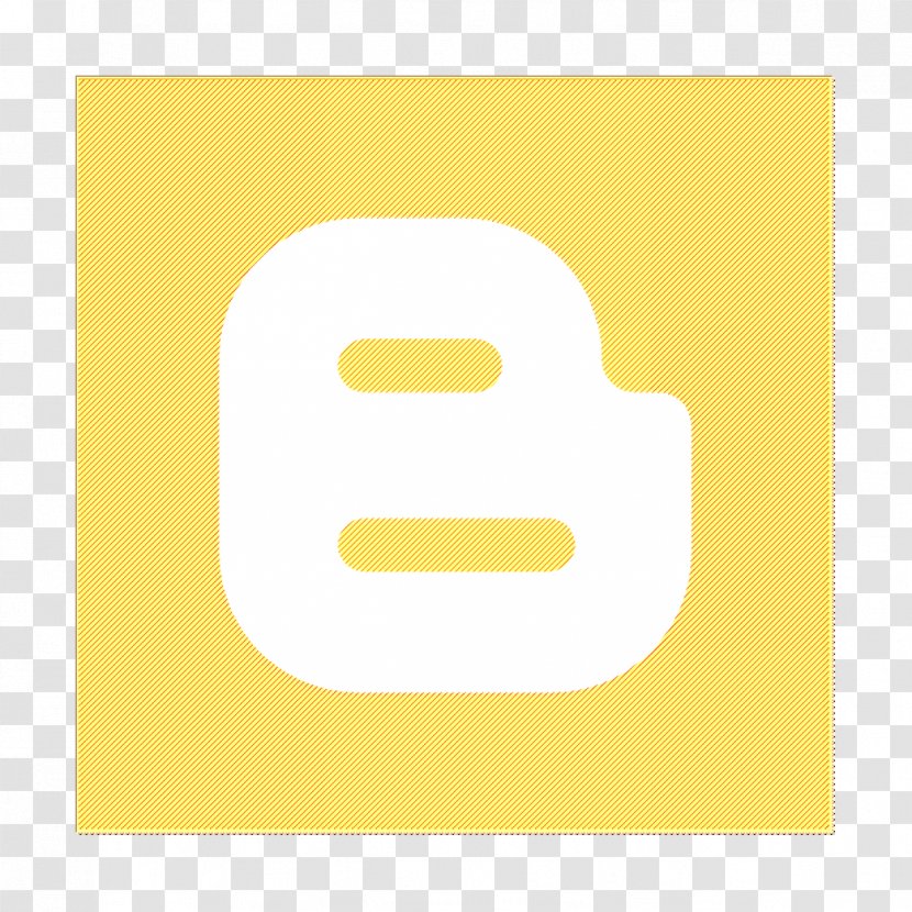 Blog Icon Social Networks Logos Blogger - Yellow - Rectangle Logo Transparent PNG