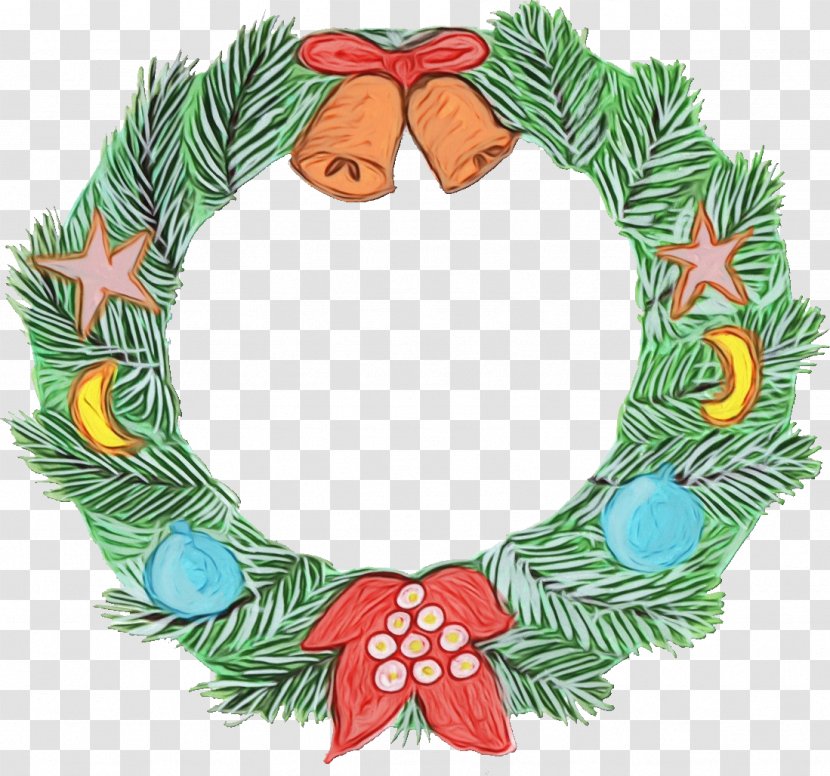 Wreath Christmas Day Garland Decoration Clip Art - Leaf Transparent PNG