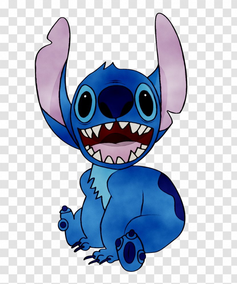 Stitch Dog Lilo Pelekai Canidae Cartoon - Drawing - Electric Blue Transparent PNG