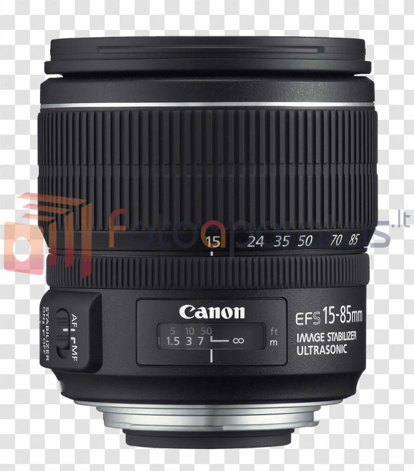 Canon EF-S 15–85mm Lens Mount EF EOS 15-85mm F/3.5-5.6 IS USM - Ultrasonic Motor - Camera Transparent PNG