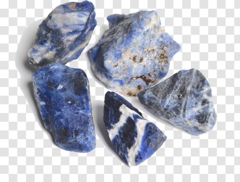 Gemstone Rock Mineral Blue Crystal - Gold - Luminescent Transparent PNG