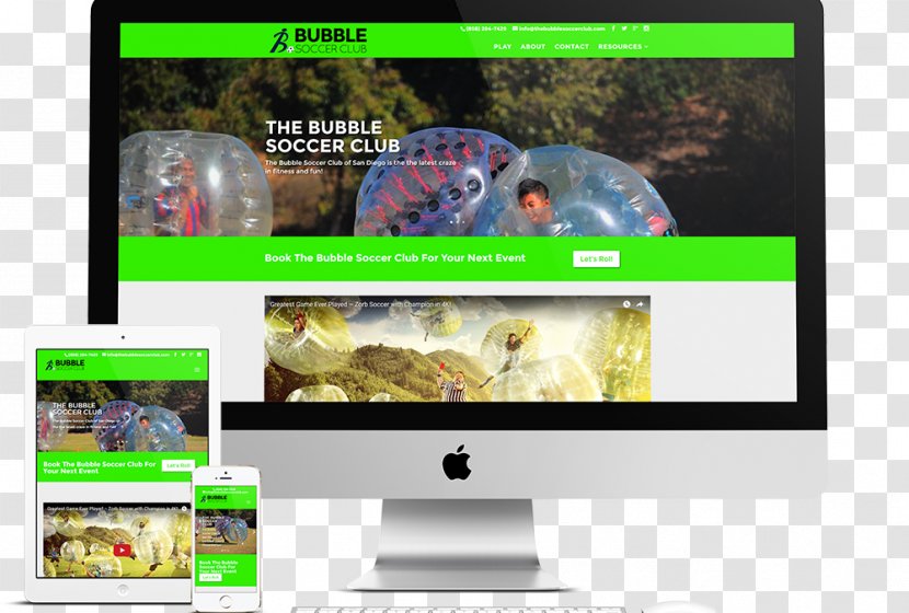 Computer Monitors Multimedia Display Advertising Video - Media - Bubble Soccer Transparent PNG