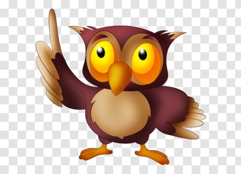 Friend Owl Bird Clip Art - Wise Old - Cartoon Cute Vector Material Free Download Transparent PNG