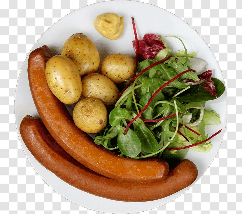 Frankfurter Würstchen Caesar Salad Bratwurst Roasting - Vegetarian Food Transparent PNG