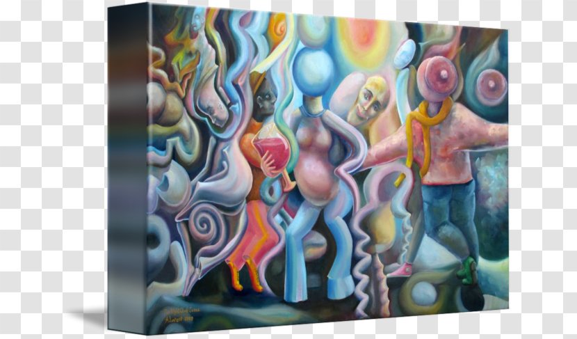 Modern Art Painting Mural Organism - Night Scene Transparent PNG
