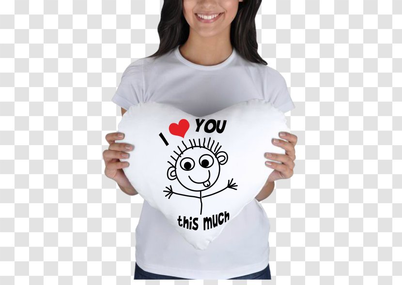 T-shirt Love Gift Collar Sleeve - Flower Transparent PNG