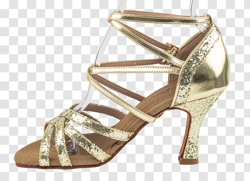 Sandal Beige Shoe Metal Pump - Dancing Shoes Transparent PNG