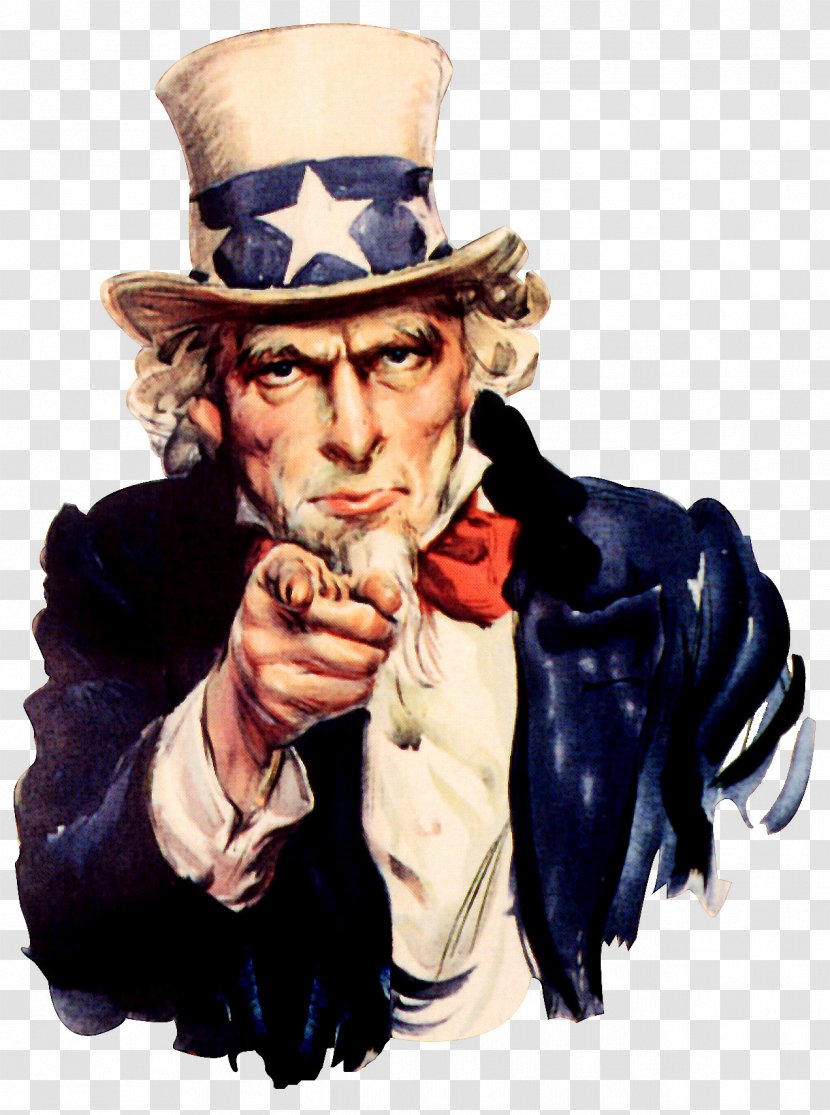 Samuel Wilson United States Uncle Sam I Want You - Pointing Finger Transparent PNG