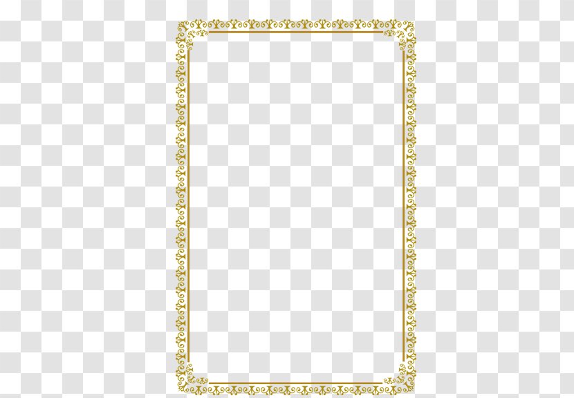 Rectangle Pattern - Area - Gold Frame Transparent PNG