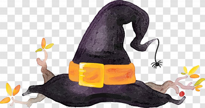 Witch Hat Animal Figure Plant - Paint Transparent PNG