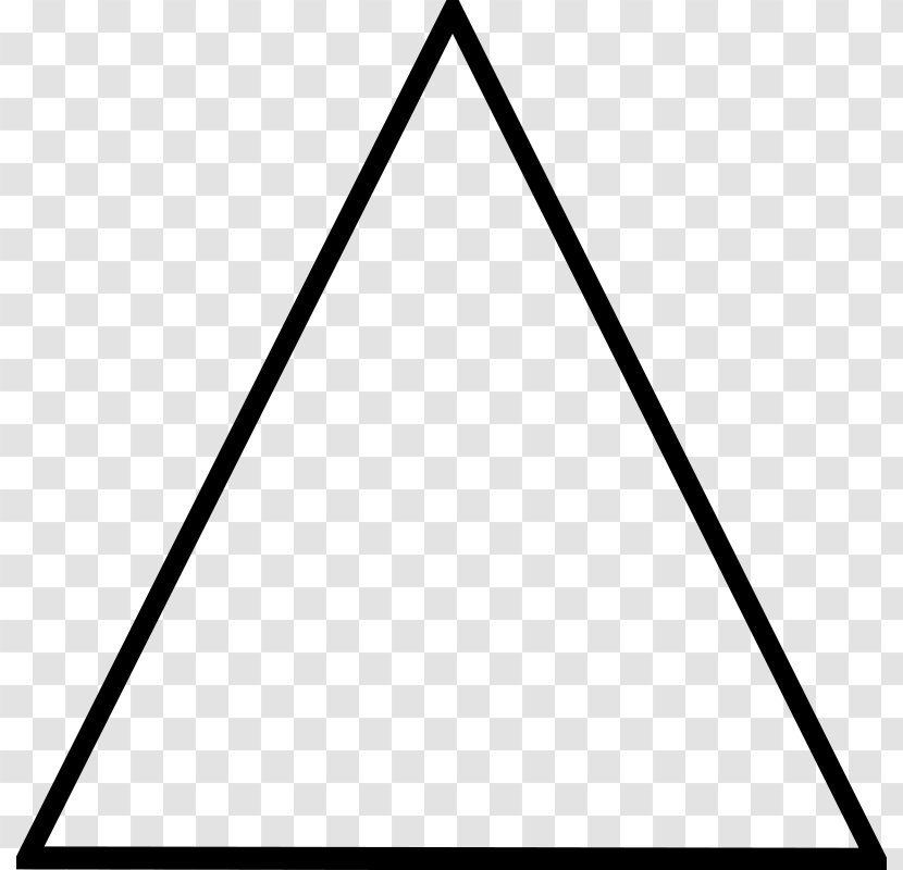 Isosceles Triangle Drawing Clip Art - Symmetry Transparent PNG