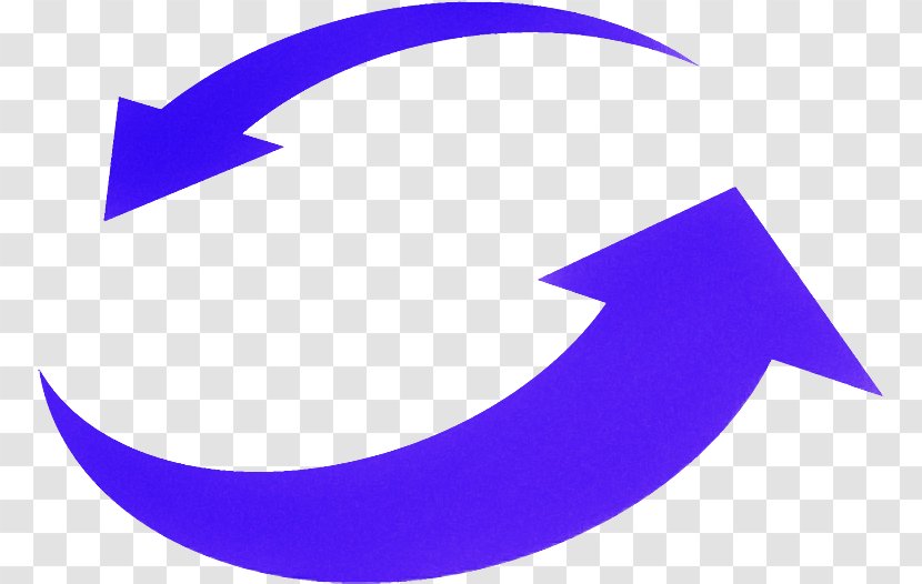 Purple Violet Electric Blue Logo Symbol - Crescent Transparent PNG