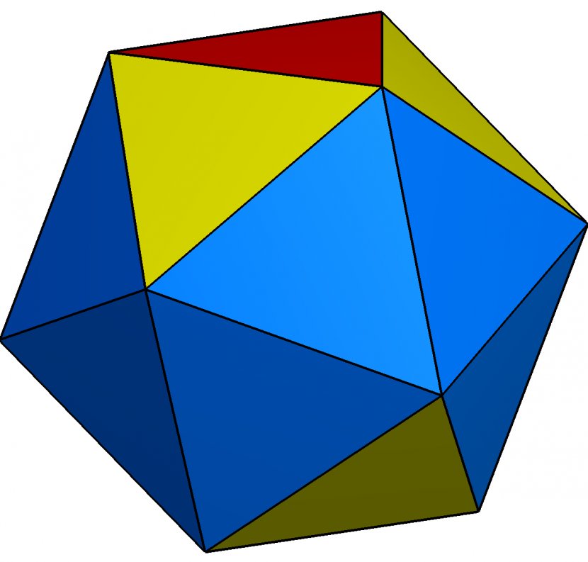 Regular Icosahedron Triangle Point - Plane Transparent PNG