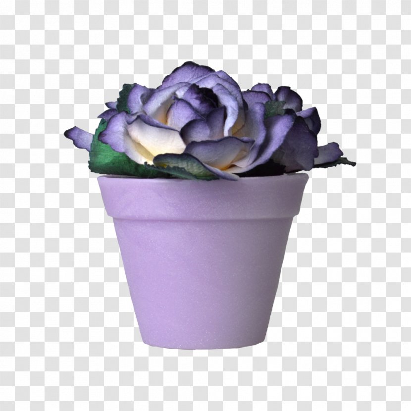 Cut Flowers Lilac Rose Violet - Purple - Flower Pot Transparent PNG