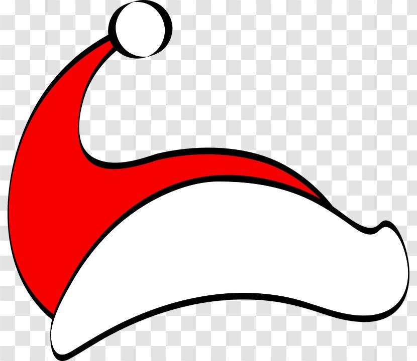 Santa Claus Pxe8re Noxebl Bonnet Christmas Clip Art - Black And White - Hat Transparent PNG