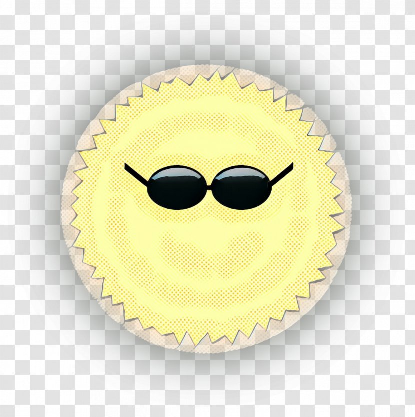 Emoticon Smile - Glasses - Sunglasses Button Transparent PNG