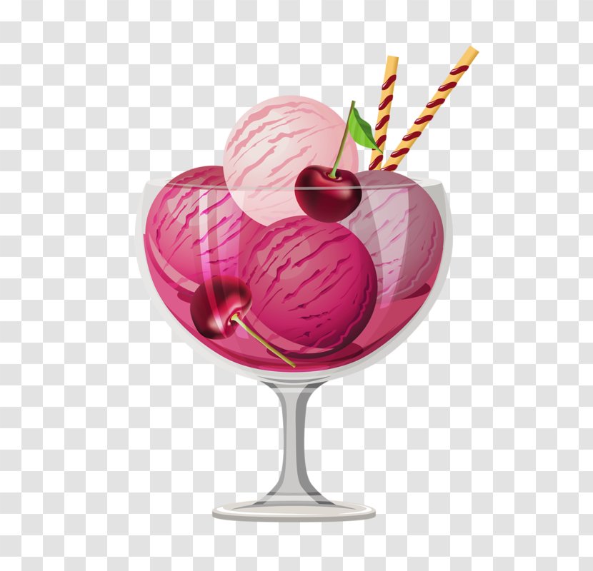Sundae Ice Cream Cones Cocktail - Fruit Transparent PNG