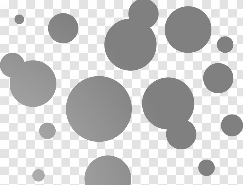 Black Circle And White Grey - Point - Gray Background Transparent PNG