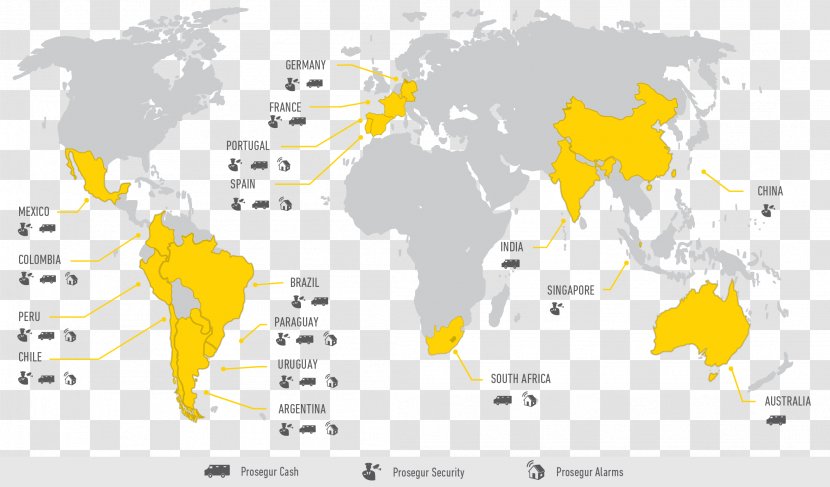 World Map Political Physical - Diagram Transparent PNG