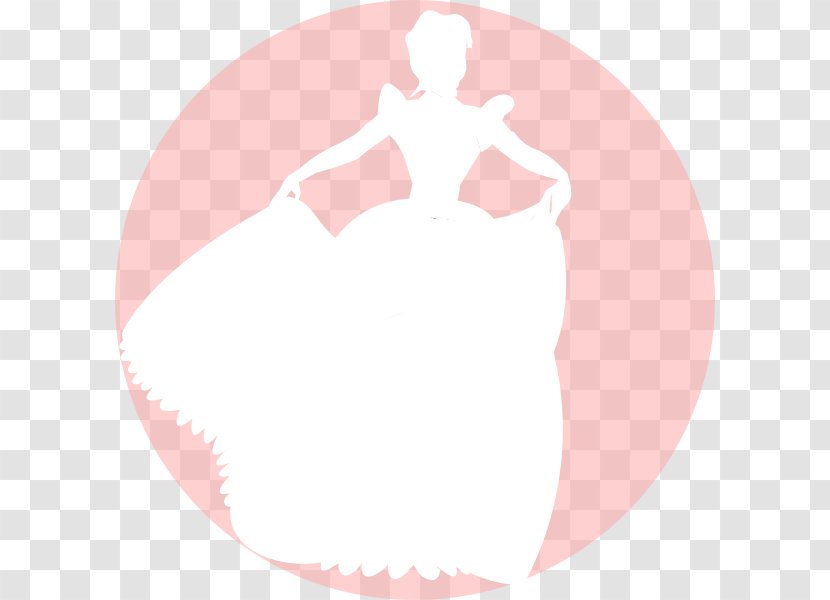 Cinderella Disney Princess Silhouette Clip Art - Cartoon - Pink Background Transparent PNG