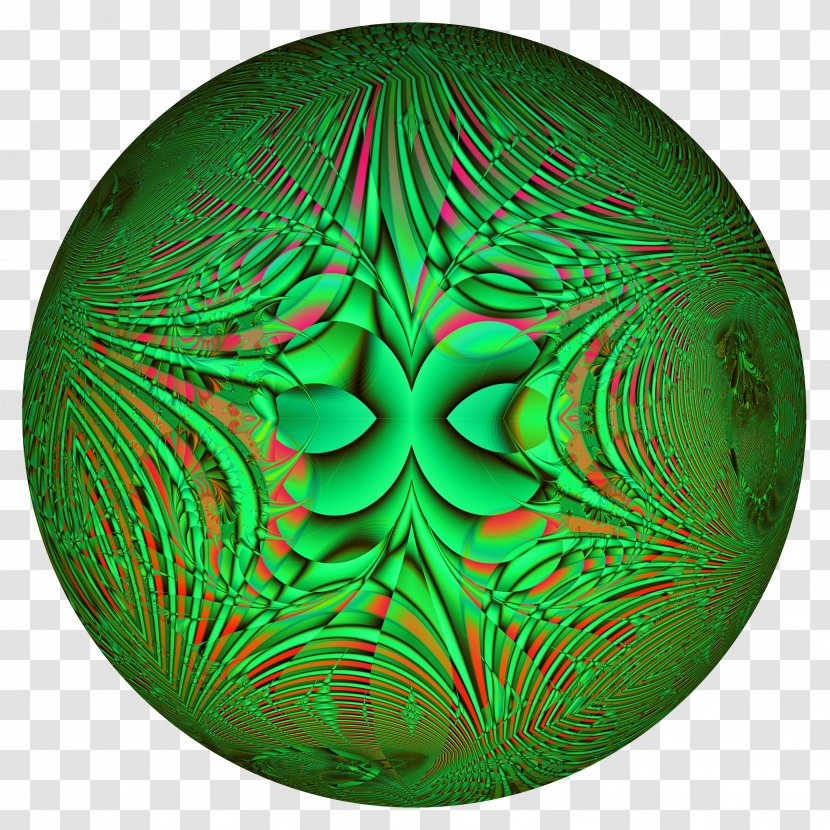 Green Fractal Circle - Image Resolution Transparent PNG