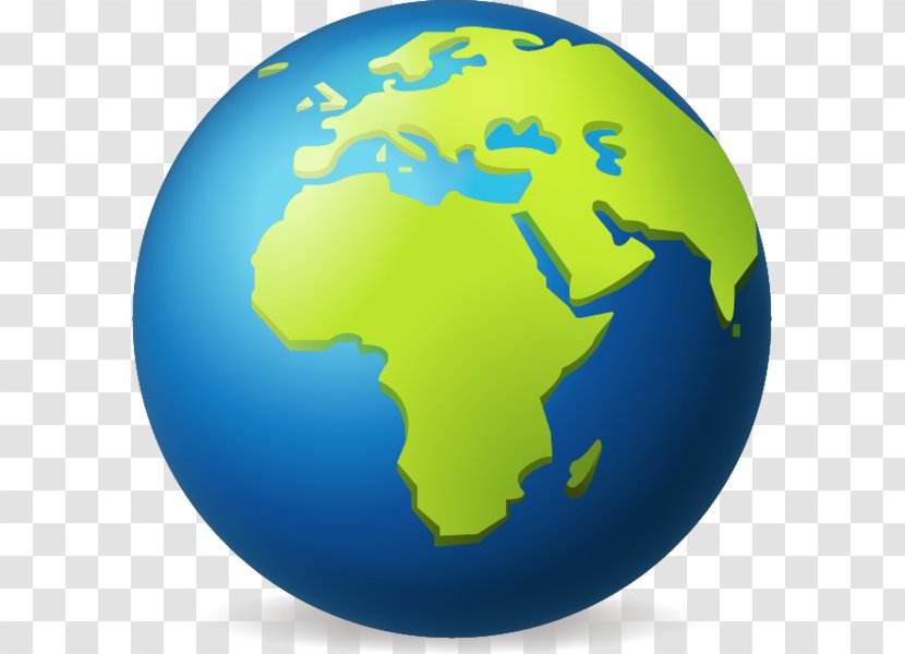 Globe World Earth Emoji - Sphere - Africa Transparent PNG