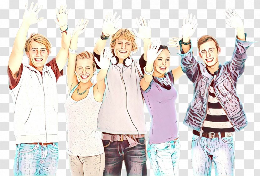 Group Of People Background - Thumb - Cheering Team Transparent PNG