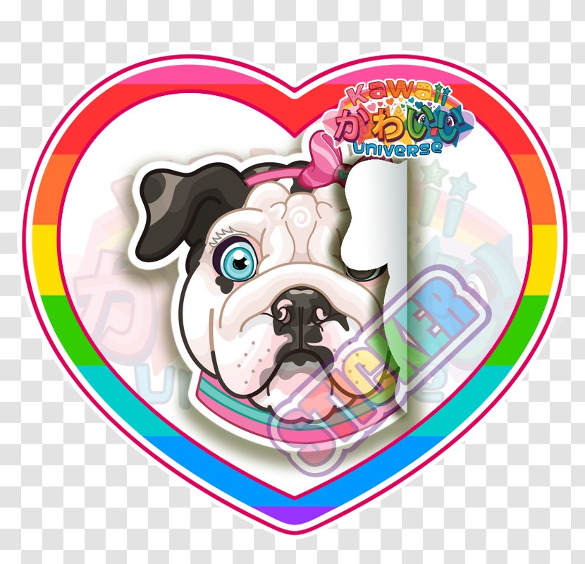 Sticker Puppy Dog Breed Bulldog Label - French Transparent PNG
