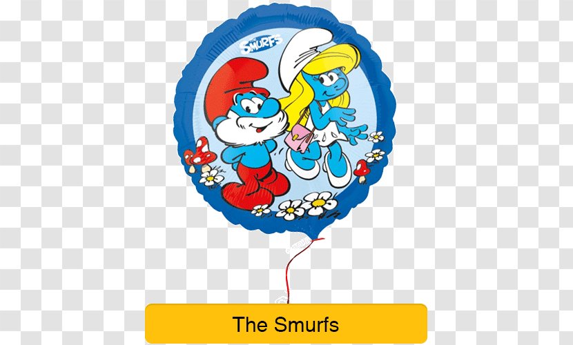 Toy Balloon Smurfette Papa Smurf Smurffit - Foil - Sleeping Beauty Fairies Transparent PNG