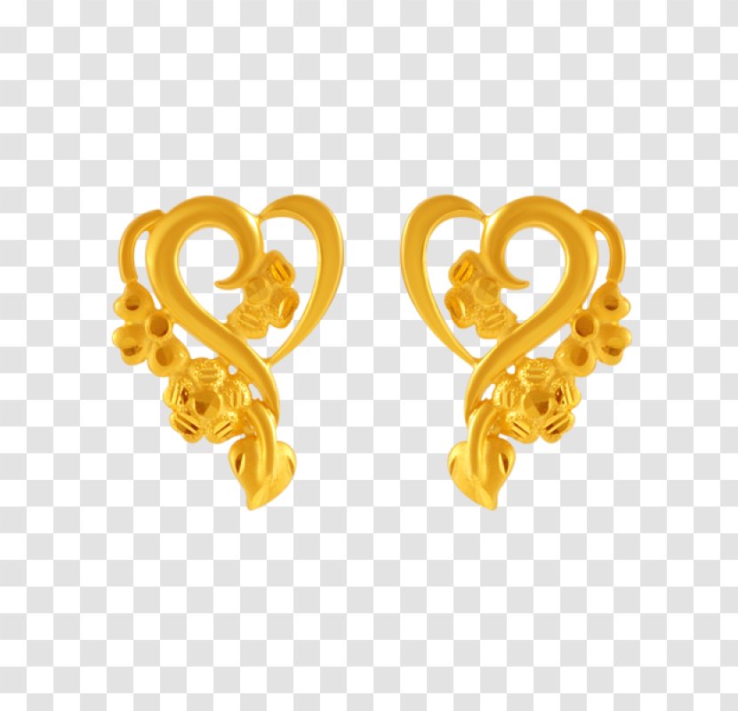 Earring P.C. Chandra Jewellers Apex Body Jewellery Chain - Yellow Transparent PNG