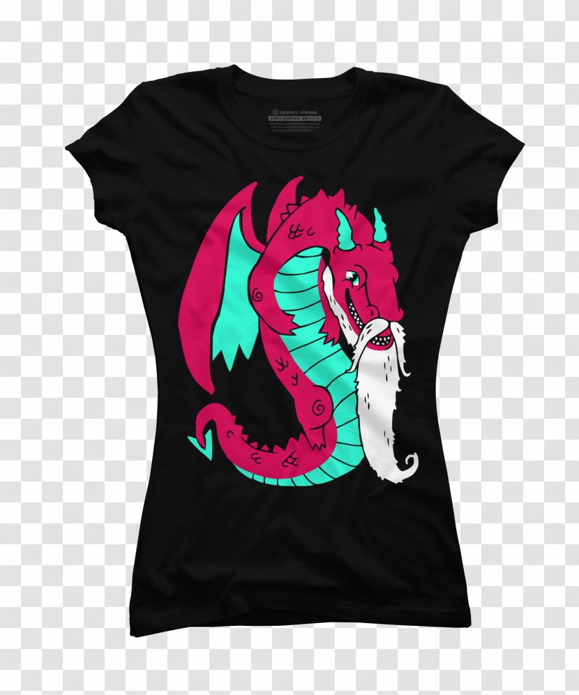 T-shirt Calavera Clothing Sleeve - Pink - Bearded Dragon Transparent PNG