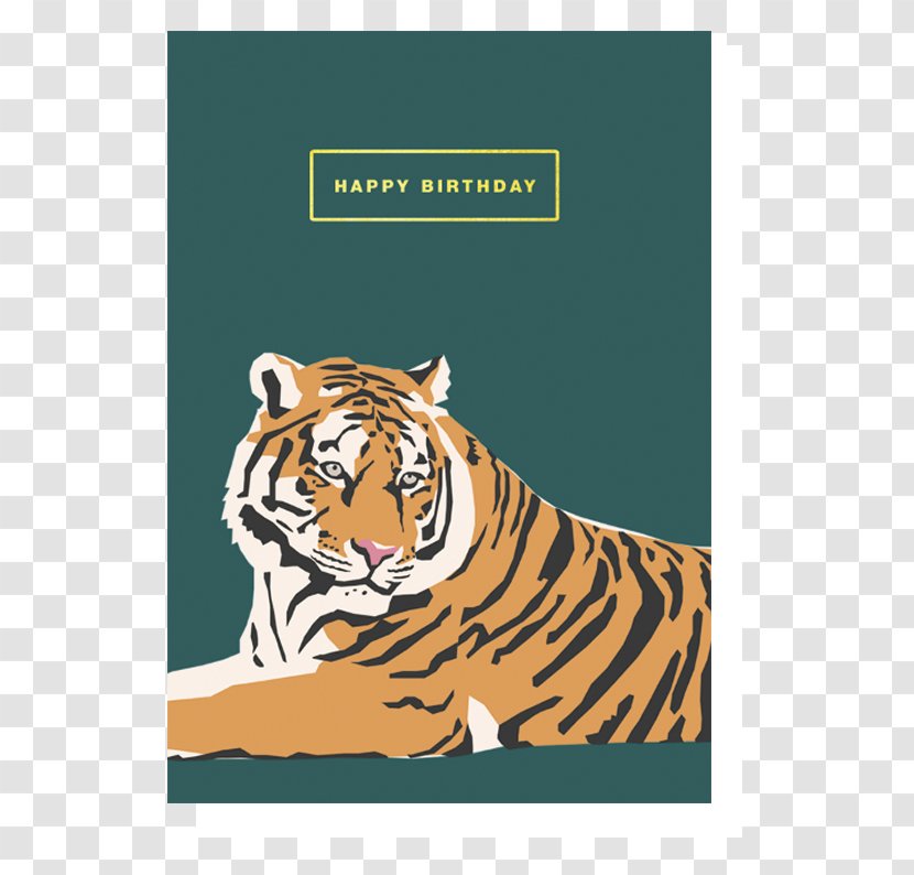 Tiger Greeting & Note Cards Gift Birthday Transparent PNG