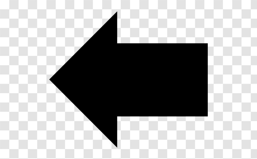 Symbol Arrow - Black And White Transparent PNG
