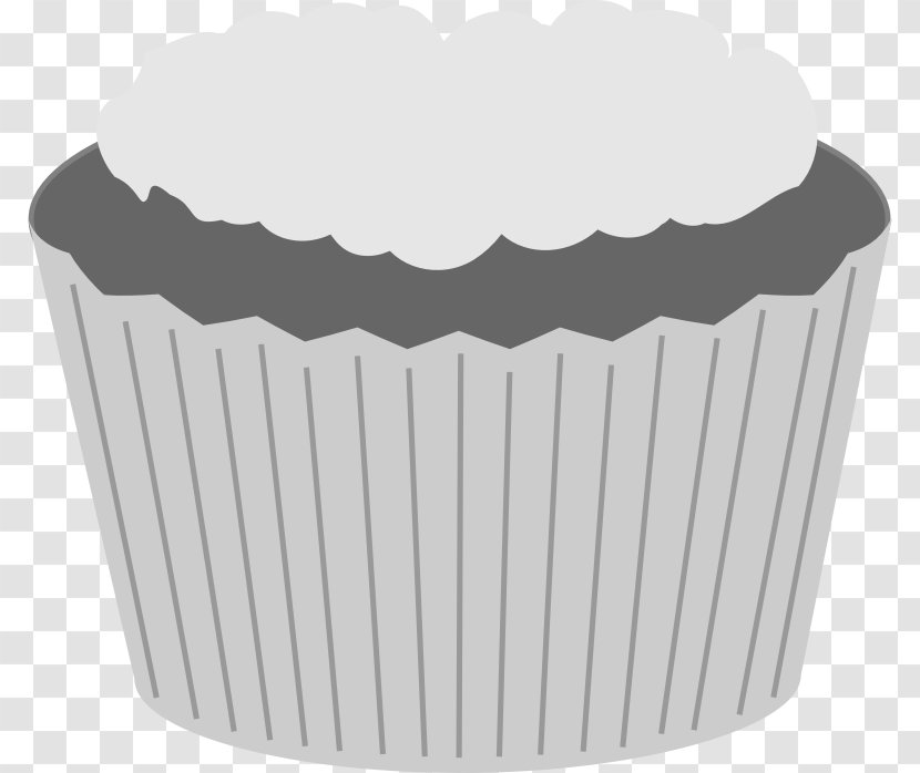 Cupcake Muffin Grey Clip Art - Chocolate - Cake Transparent PNG