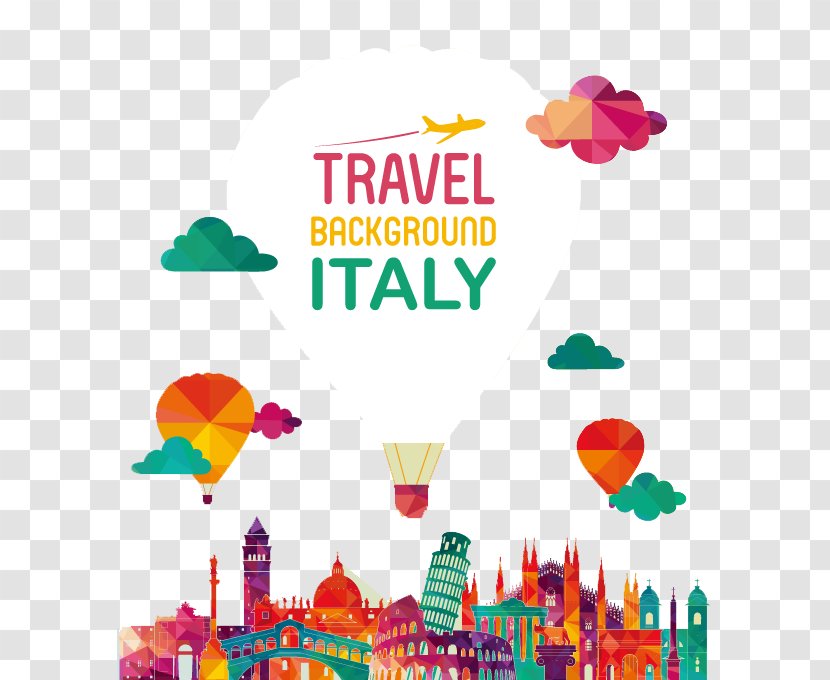 Italy Skyline Illustration - Shutterstock - Cartoon City Transparent PNG