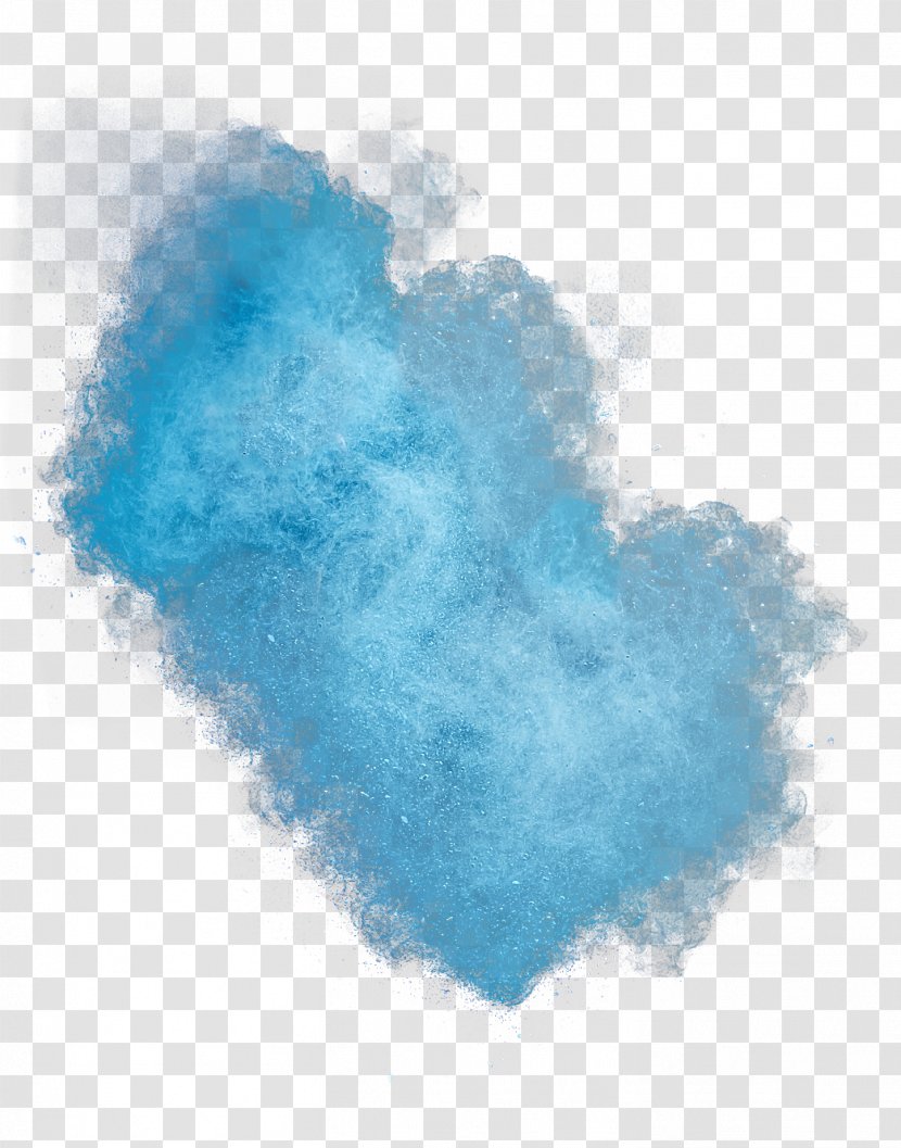 Dust Powder - Heart - Blue Material Transparent PNG