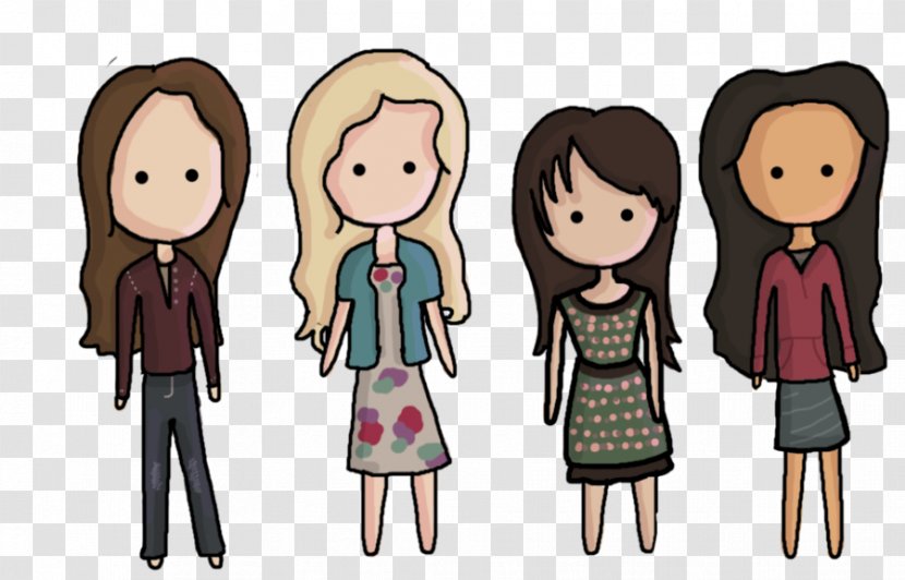 Emily Fields Aria Montgomery Hanna Marin Drawing - Silhouette - Pretty Little Liars Transparent PNG