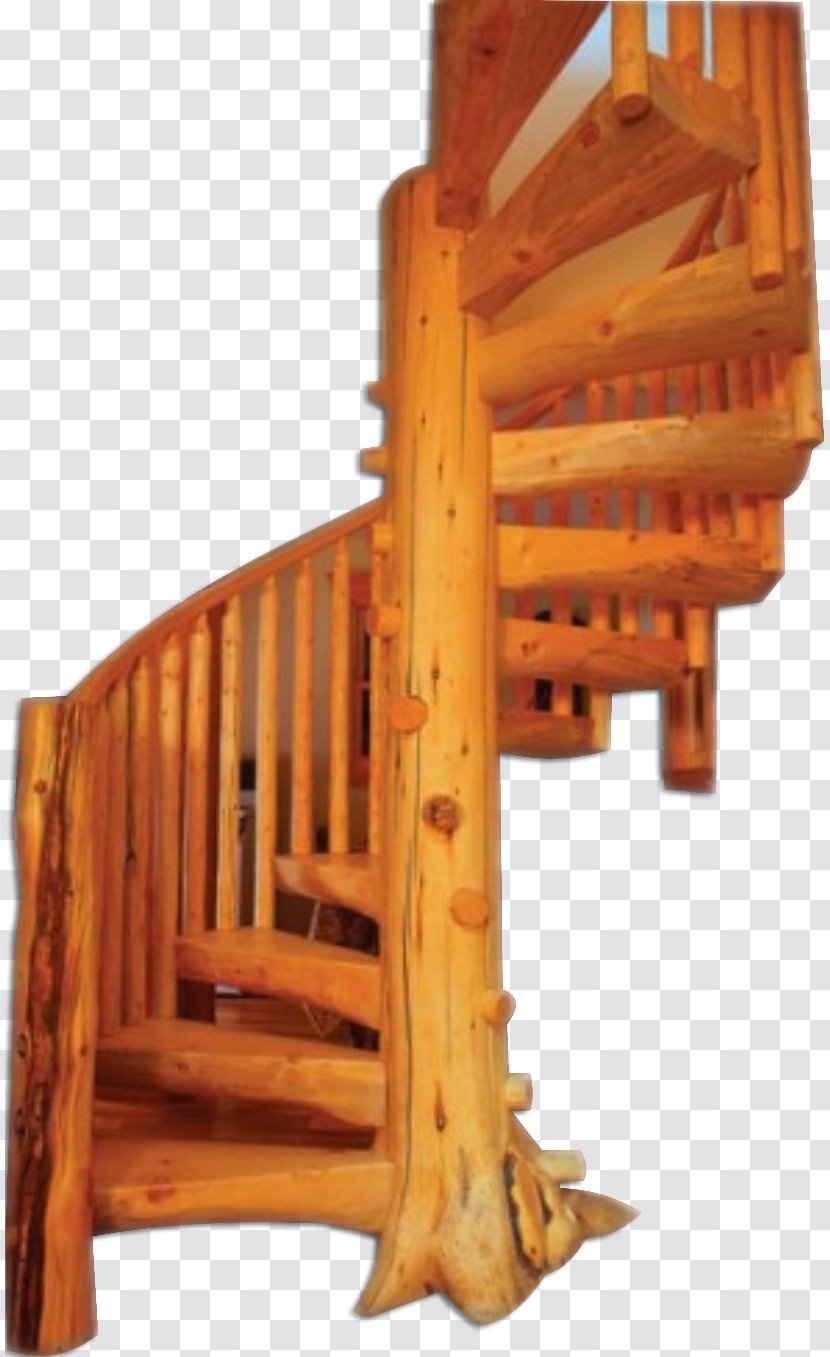 Stairs Building Deck Wood Csigalépcső - Furniture Transparent PNG