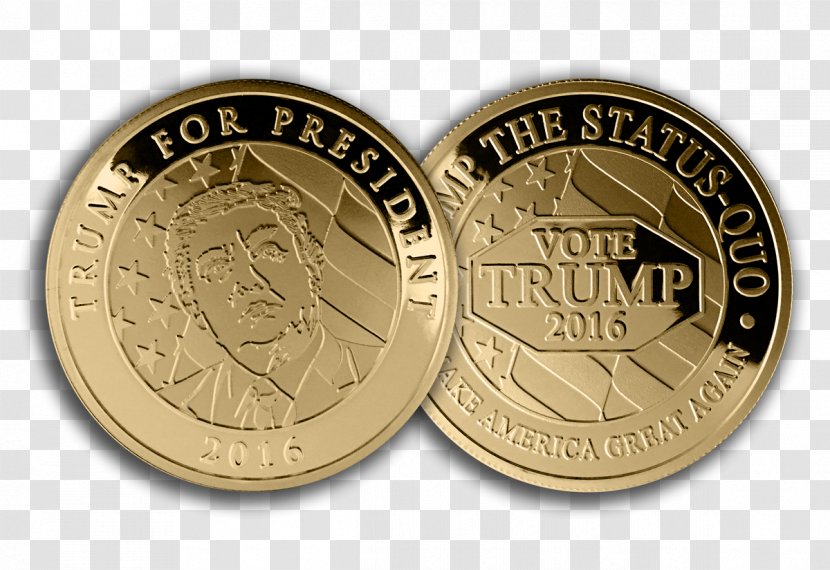 US Presidential Election 2016 United States Republican Party Primaries, Crippled America Donald Trump Campaign, - Out Of Gold Coins Transparent PNG