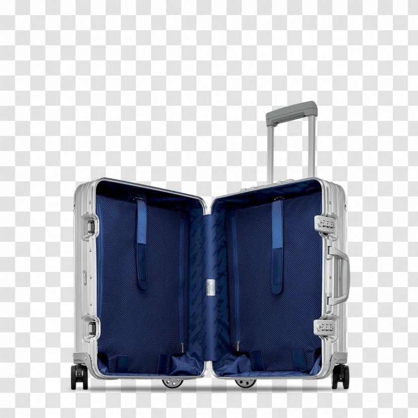 Rimowa Suitcase Baggage Hand Luggage Travel - Electric Blue Transparent PNG