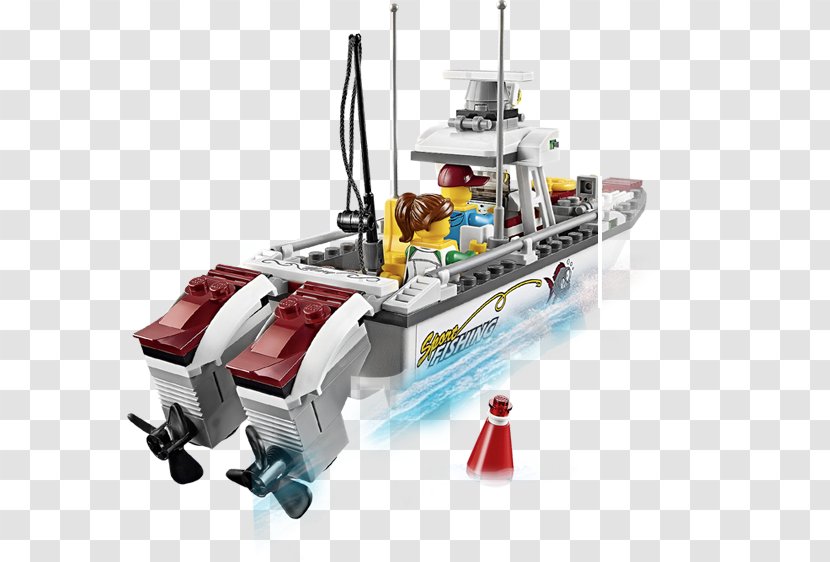 LEGO 60147 City Fishing Boat Lego Toy 60148 ATV Race Team - Police 60042 High Speed Chase - FISHING Transparent PNG