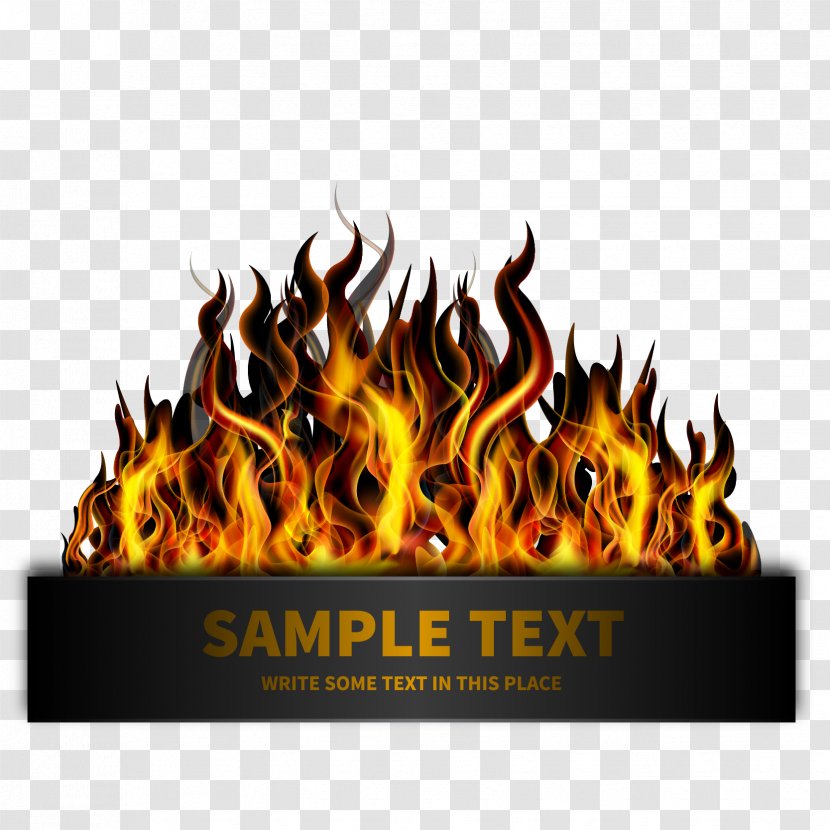 Light Flame Fire - Poster - Template Download On Transparent PNG